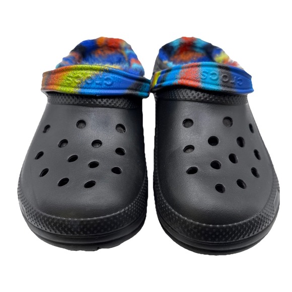 CROCS Shoes - Crocs Classic Lined Sprayed Dye‎ Clog Unisex Men 10 Women 12 Black 208045